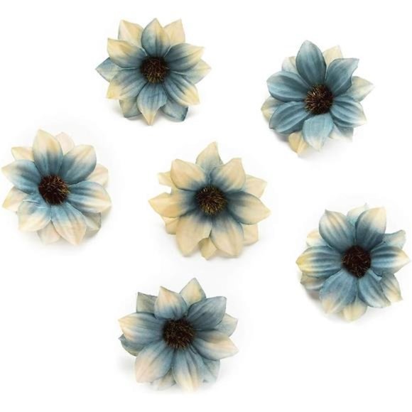 Fake flower heads in bulk wholesale for Crafts Silk Sunflower Daisy Handmake - Picture 7 of 7